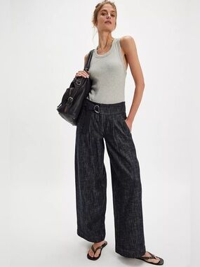 NEW • FP Ainsley Belted Wide-Leg Pants